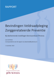 omslag Rapport veldraadpleging zorggerelateerde preventie 2022